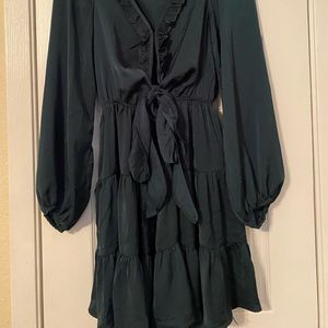 Dark Teal Princess Polly long sleeve dress